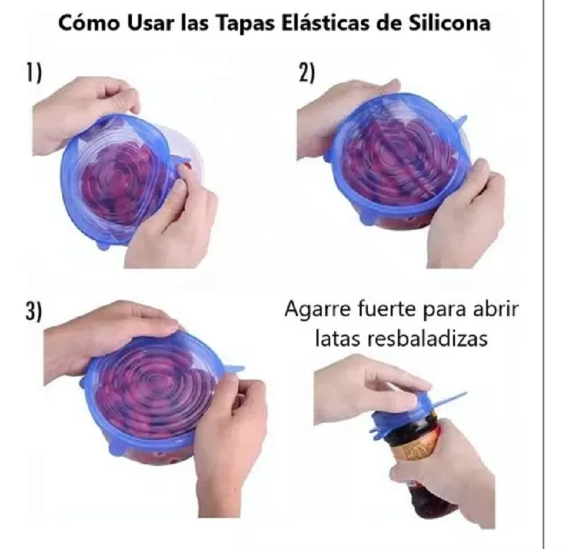 Tapas Elasticas Silicona